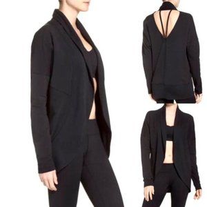 Zella By the Sea Cardigan Open Front Cut Out Back